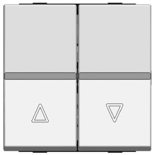 Выключатель жалюзи без фиксации без рамки ABB Niessen Zenit 1-кл. 2 мод. N2244 BL белый картинка